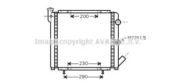 Водяной / масляный радиатор AVA QUALITY COOLING для RENAULT SUPER 5 (B/C40_) 1.4 (B/C40J)
