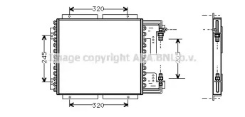 Конденсатор AVA QUALITY COOLING для RENAULT CLIO I (B/C57_, 5/357_) 1.4