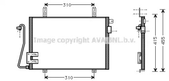 Конденсатор AVA QUALITY COOLING для RENAULT KANGOO (KC0/1_) 1.4 (KC0C, KC0H, KC0B, KC0M)