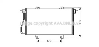 Конденсатор AVA QUALITY COOLING для NISSAN INTERSTAR Фургон (X70) dCi 120