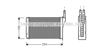 Водяной / масляный радиатор AVA QUALITY COOLING для RENAULT SUPER 5 (B/C40_) 1.4 (B/C40J)