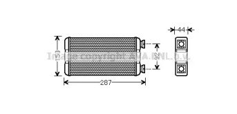 Отопление и вентиляция AVA QUALITY COOLING для NISSAN INTERSTAR Фургон (X70) dCi 120