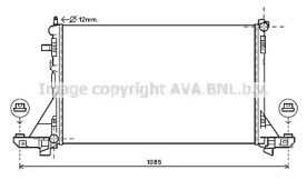 Водяной радиатор AVA QUALITY COOLING для NISSAN NV400 c бортовой платформой/ходовая часть dCi 165