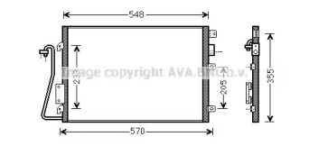 Кондиционер AVA QUALITY COOLING для NISSAN KUBISTAR (X76) 1.2