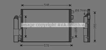Кондиционер AVA QUALITY COOLING для NISSAN KUBISTAR (X76) 1.2