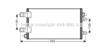 Конденсатор AVA QUALITY COOLING для NISSAN INTERSTAR Фургон (X70) dCi 120