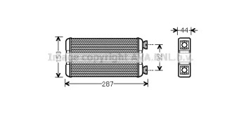Отопление и вентиляция AVA QUALITY COOLING для NISSAN INTERSTAR Фургон (X70) dCi 120