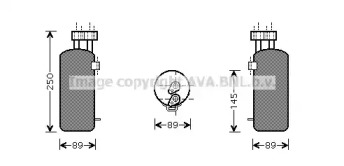 Осушитель AVA QUALITY COOLING для RENAULT KANGOO (KC0/1_) 1.4 (KC0C, KC0H, KC0B, KC0M)
