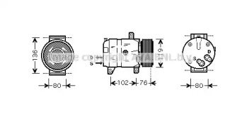 Кондиционер AVA QUALITY COOLING для NISSAN INTERSTAR Фургон (X70) dCI 90