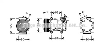 Кондиционер AVA QUALITY COOLING для NISSAN NOTE (E11, NE11) 1.5 dCi