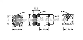 Компрессор/детали AVA QUALITY COOLING для NISSAN INTERSTAR Фургон (X70) dCi 140