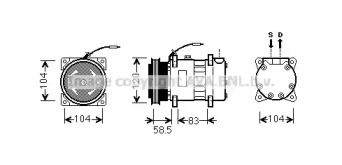 Кондиционер AVA QUALITY COOLING для RENAULT RAPID Фургон (F40_, G40_) 1.4 (F402)