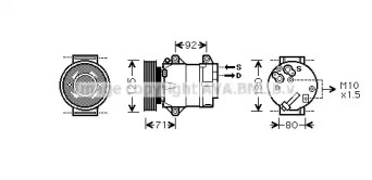 Кондиционер AVA QUALITY COOLING для NISSAN ALMERA II Hatchback (N16) 1.5 dCi