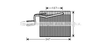 Испаритель AVA QUALITY COOLING для RENAULT KANGOO (KC0/1_) 1.4 (KC0C, KC0H, KC0B, KC0M)