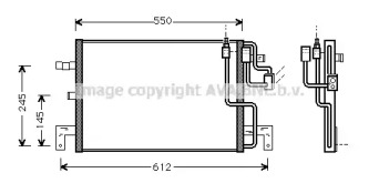 Кондиционер AVA QUALITY COOLING для SAAB 900 II Кабриолет 2.5 -24 V6