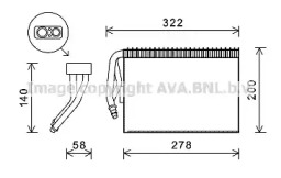 Испаритель AVA QUALITY COOLING для SAAB 900 II Кабриолет 2.0 -16 Turbo