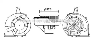 Отопление и вентиляция AVA QUALITY COOLING для VW POLO (6R, 6C) 1.2 TSI