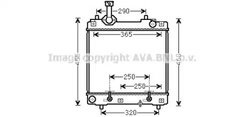 Водяной радиатор AVA QUALITY COOLING для NISSAN PIXO (UA0) 1.0