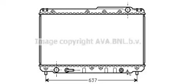 Водяной / масляный радиатор AVA QUALITY COOLING для LEXUS ES (VCV10_, VZV21_) 300 (MCV10_, VCV10_)