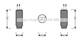 Кондиционер AVA QUALITY COOLING для PORSCHE 911 Кабриолет (997) 3.6 Turbo