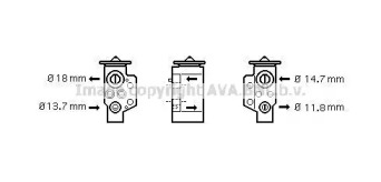 Клапаны AVA QUALITY COOLING для VW GOLF VI (5K1) 2.0 TDI