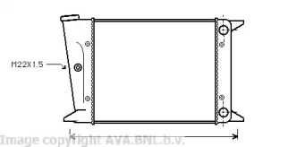 Водяной / масляный радиатор AVA QUALITY COOLING для VW SCIROCCO (53) 1.6