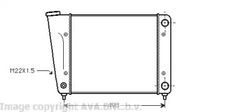 Водяной / масляный радиатор AVA QUALITY COOLING для VW SCIROCCO (53) 1.6