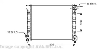 Водяной радиатор AVA QUALITY COOLING для VW GOLF II (19E, 1G1) 1.8 GTI 16V