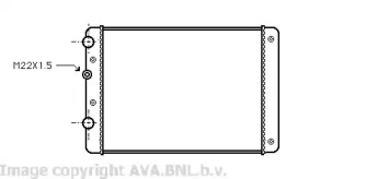Водяной / масляный радиатор AVA QUALITY COOLING для VW POLO (6N1) 64 1.9 D
