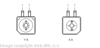 Масляный радиатор AVA QUALITY COOLING для VW BORA Variant (1J6) 2.3 V5