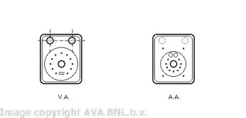 Масляный радиатор AVA QUALITY COOLING для VW MULTIVAN V (7HM, 7HN, 7HF, 7EF, 7EM, 7EN) 3.2 V6