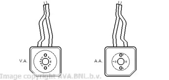 Водяной / масляный радиатор AVA QUALITY COOLING для VW BORA Variant (1J6) 1.6 FSI