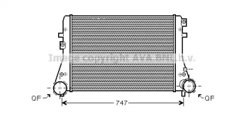 Охладитель наддувочного воздуха (интеркулер) AVA QUALITY COOLING для VW GOLF VI (5K1) 2.0 TDI