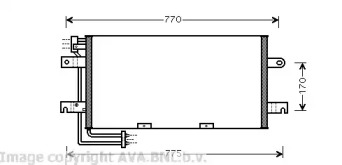 Кондиционер AVA QUALITY COOLING для VW TRANSPORTER IV c бортовой платформой/ходовая часть (70XD) 1.9 TD