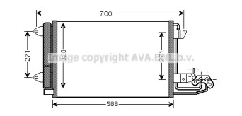 Конденсатор AVA QUALITY COOLING для VW CADDY IV Variant (SAB, SAJ) 1.0 TSI