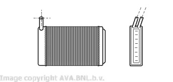 Салонный теплообменник AVA QUALITY COOLING для VW SCIROCCO (53) 1.6