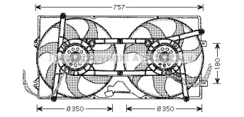 Система воздушного охлаждения AVA QUALITY COOLING для VW TRANSPORTER IV c бортовой платформой/ходовая часть (70XD) 2.5 Syncro