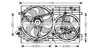 Система охлаждения AVA QUALITY COOLING для VW BORA Variant (1J6) 1.4 16V