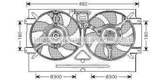 Система воздушного охлаждения AVA QUALITY COOLING для VW CADDY II Variant (9K9B) 1.4