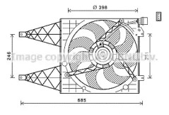 Вентилятор AVA QUALITY COOLING для VW POLO (6R, 6C) 1.2 TSI