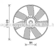 Система охлаждения AVA QUALITY COOLING для VW CADDY II Variant (9K9B) 1.6