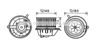 Отопление и вентиляция AVA QUALITY COOLING для VW GOLF VI (5K1) 1.6