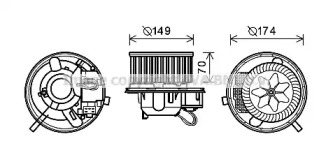 Отопление и вентиляция AVA QUALITY COOLING для VW GOLF VI (5K1) 1.6