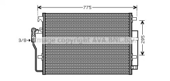 Конденсатор AVA QUALITY COOLING для VW CRAFTER 30-50 c бортовой платформой/ходовая часть (2F_) 2.0 TDI