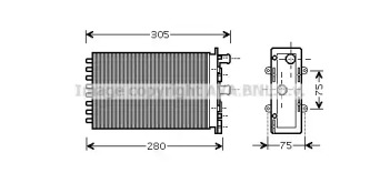 Салонный теплообменник AVA QUALITY COOLING для VW TRANSPORTER IV c бортовой платформой/ходовая часть (70XD) 2.4 D