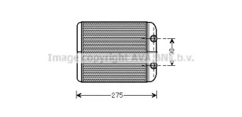 Отопление и вентиляция AVA QUALITY COOLING для PORSCHE CAYENNE (9PA) Turbo 4.5