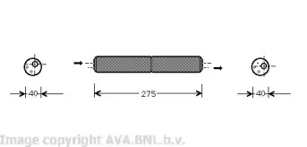 Осушитель AVA QUALITY COOLING для VW POLO (6N1) 64 1.9 D