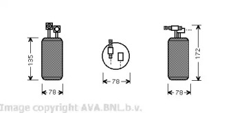 Кондиционер AVA QUALITY COOLING для VW TRANSPORTER IV c бортовой платформой/ходовая часть (70XD) 1.9 TD