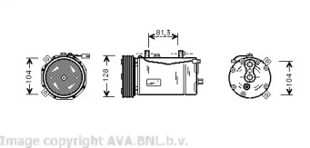Компрессор/детали AVA QUALITY COOLING для VW TRANSPORTER IV c бортовой платформой/ходовая часть (70XD) 2.4 D