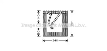 Испаритель AVA QUALITY COOLING для VW GOLF VI (5K1) 1.6